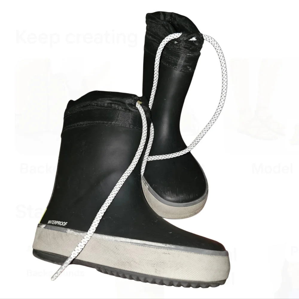 Western Chief Black and White Rain Boots